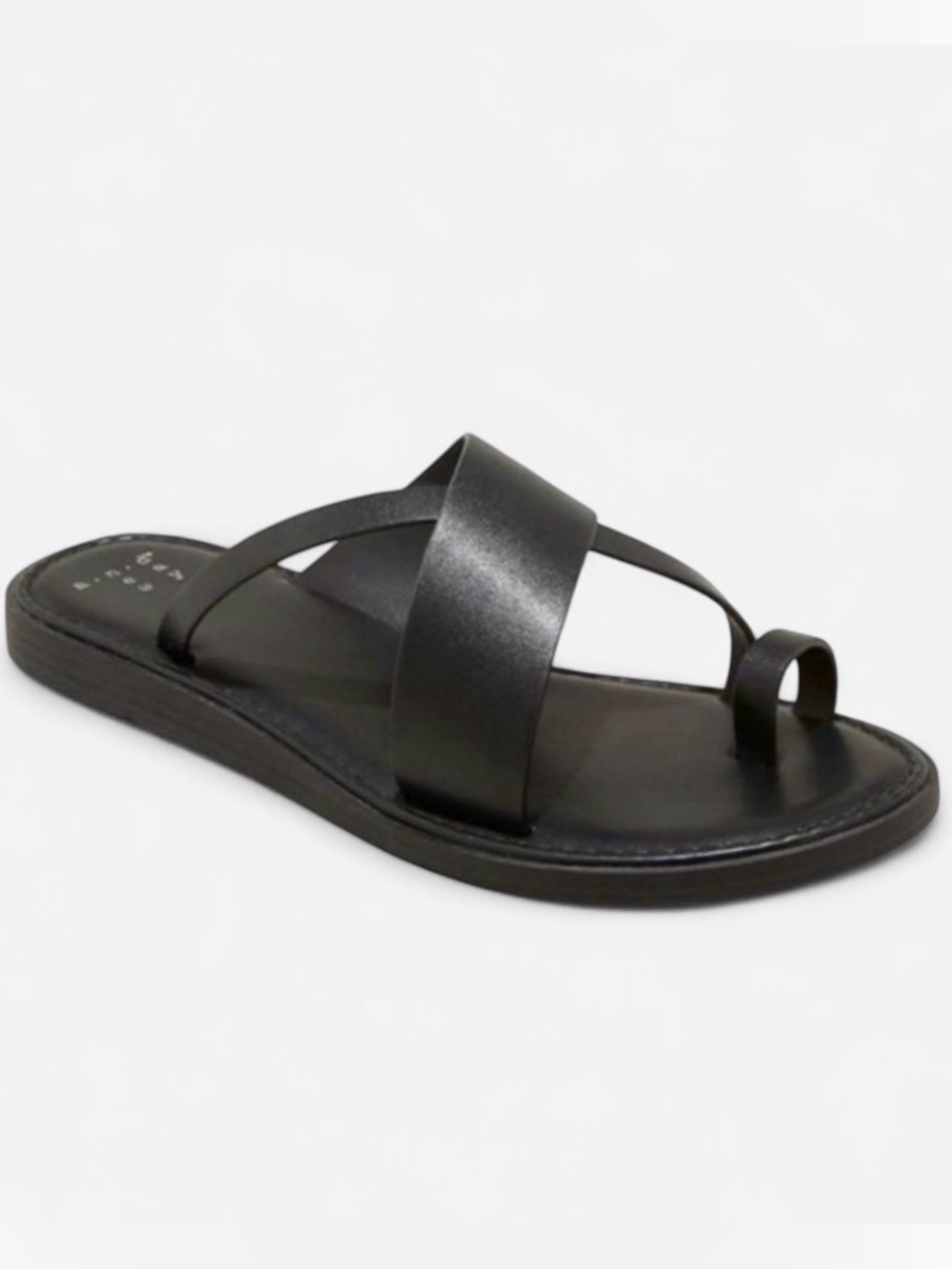 A New Day Black Toe Loop Sandals Size 8